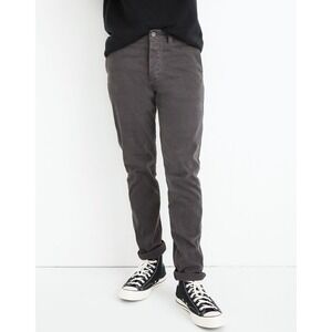 Madewell Mens Slim Brushed Chino Pants Charcoal Grey 32x34 Straight Leg Stretch